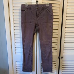 Gap purple skinny cropped cargo pants